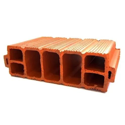 Lajota cerâmica H10x20x30 empilhada em pallet