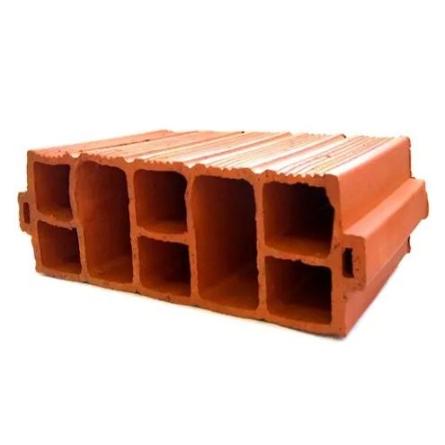 Lajota cerâmica H12x20x30 empilhada em pallet